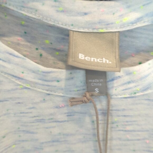 Bench Light Blue Speckle T-Shirt Dress Back Pocket Detail Elastic Waist SM NWT - Picture 3 of 7